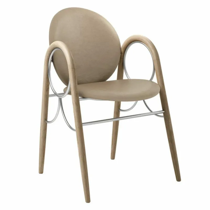 Online Arkade Stoel Wit Geolied Eiken Eetkamerstoelen