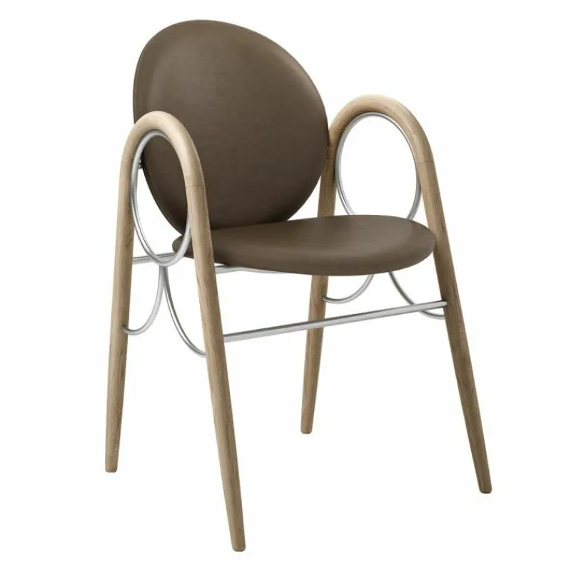 Online Arkade Stoel Wit Geolied Eiken Eetkamerstoelen