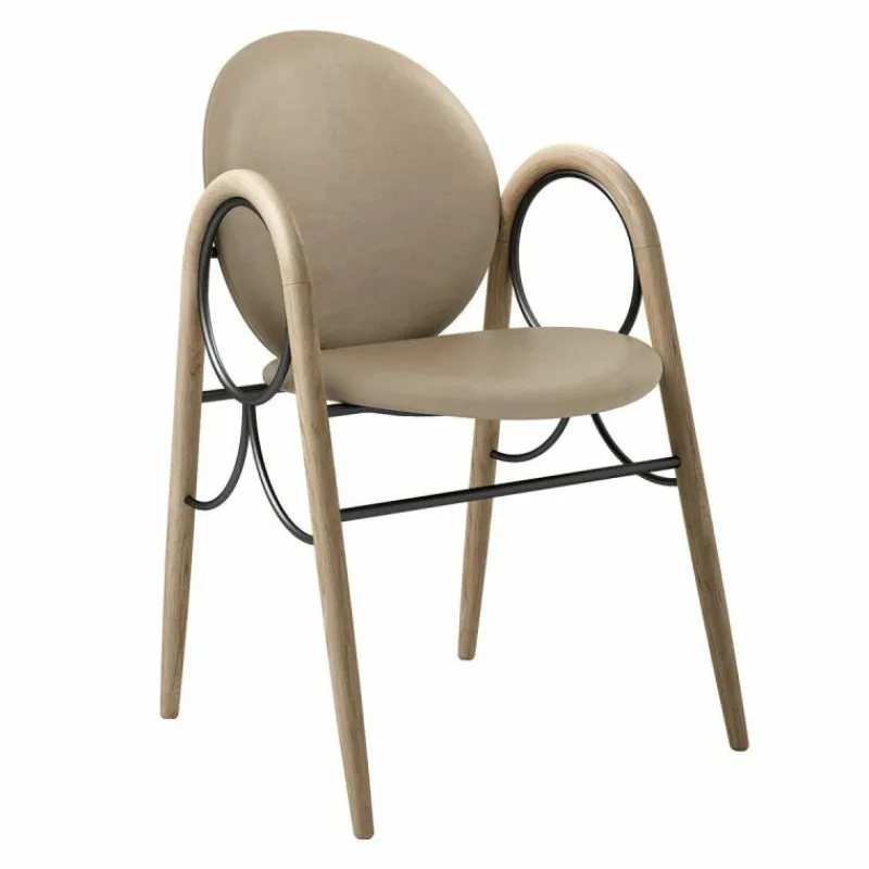 Online Arkade Stoel Wit Geolied Eiken Eetkamerstoelen