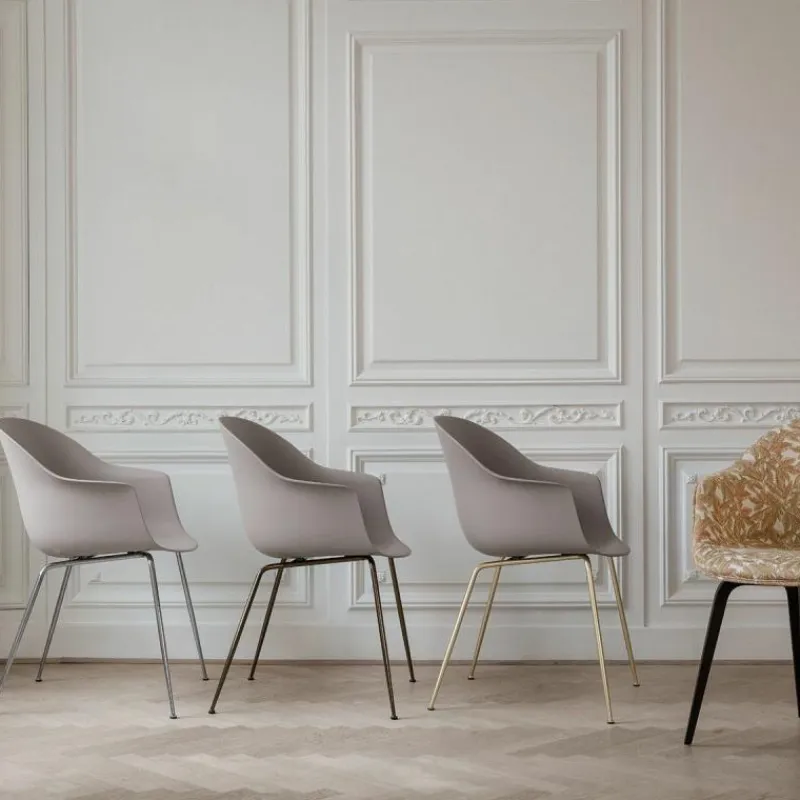 Sale Bat Stoel Messing Onderstel Eetkamerstoelen