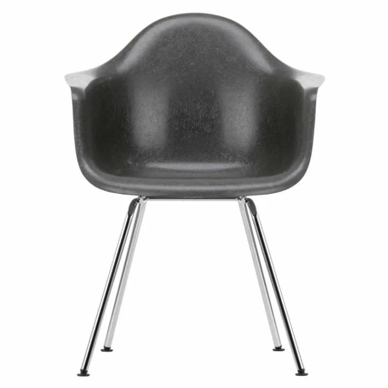 Eames Fiberglass Chair DAX Chroom Eetkamerstoelen