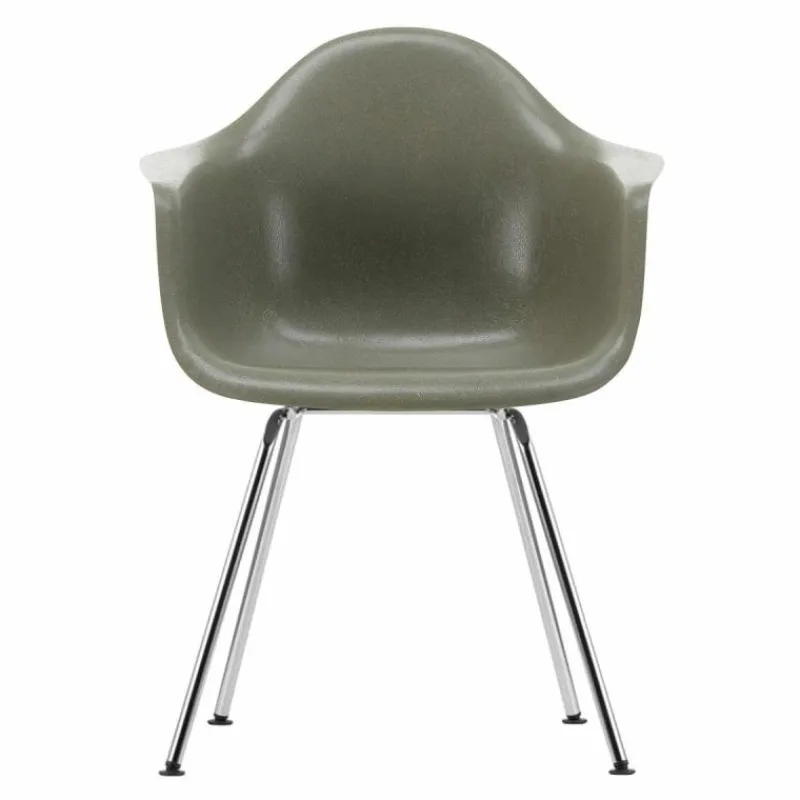 Eames Fiberglass Chair DAX Chroom Eetkamerstoelen
