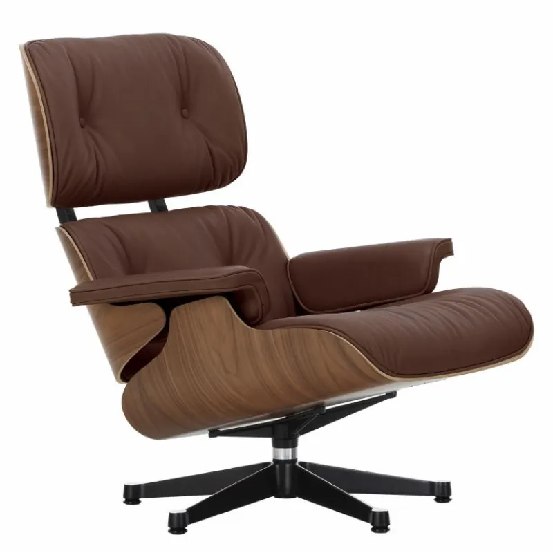 Outlet Eames Lounge Chair + Ottoman Leder Loungestoelen|Fauteuils