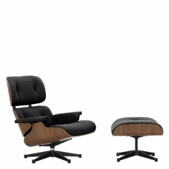 Outlet Eames Lounge Chair + Ottoman Leder Loungestoelen|Fauteuils