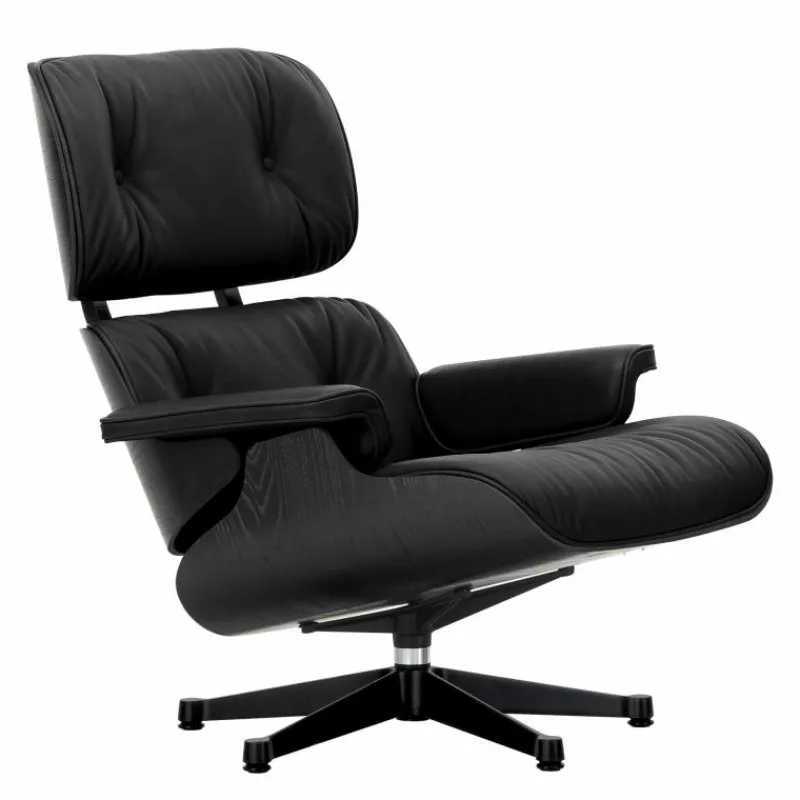 Outlet Eames Lounge Chair + Ottoman Leder Loungestoelen|Fauteuils