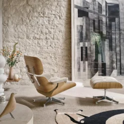 Sale Eames Lounge Chair + Ottoman Stof Fauteuils