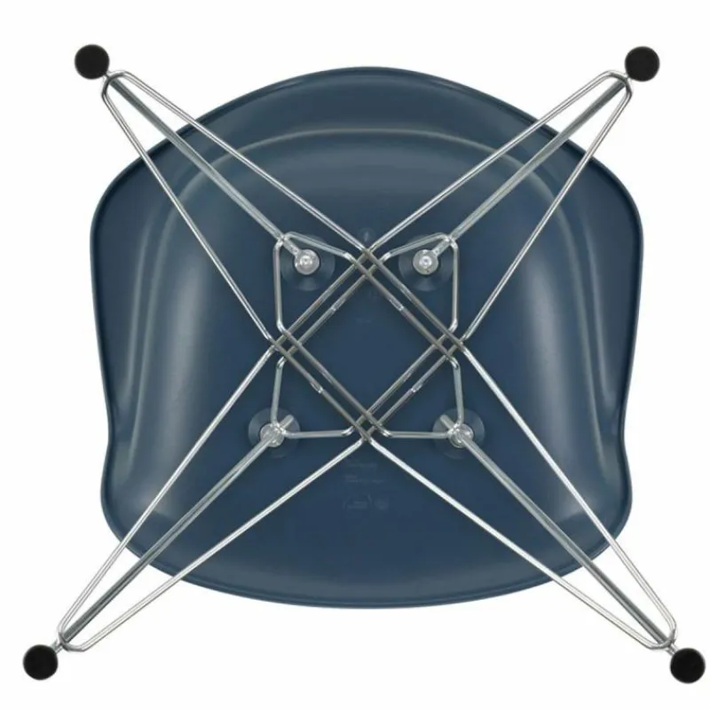 New Eames Plastic Chair DAR Chroom Onderstel Eetkamerstoelen