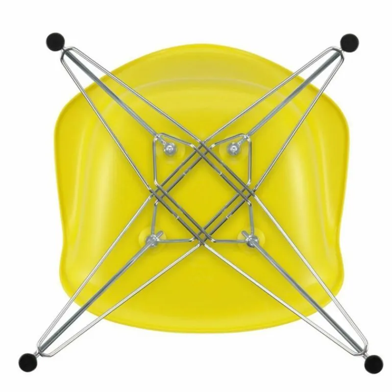 New Eames Plastic Chair DAR Chroom Onderstel Eetkamerstoelen