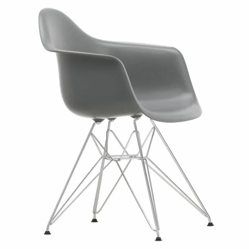 New Eames Plastic Chair DAR Chroom Onderstel Eetkamerstoelen