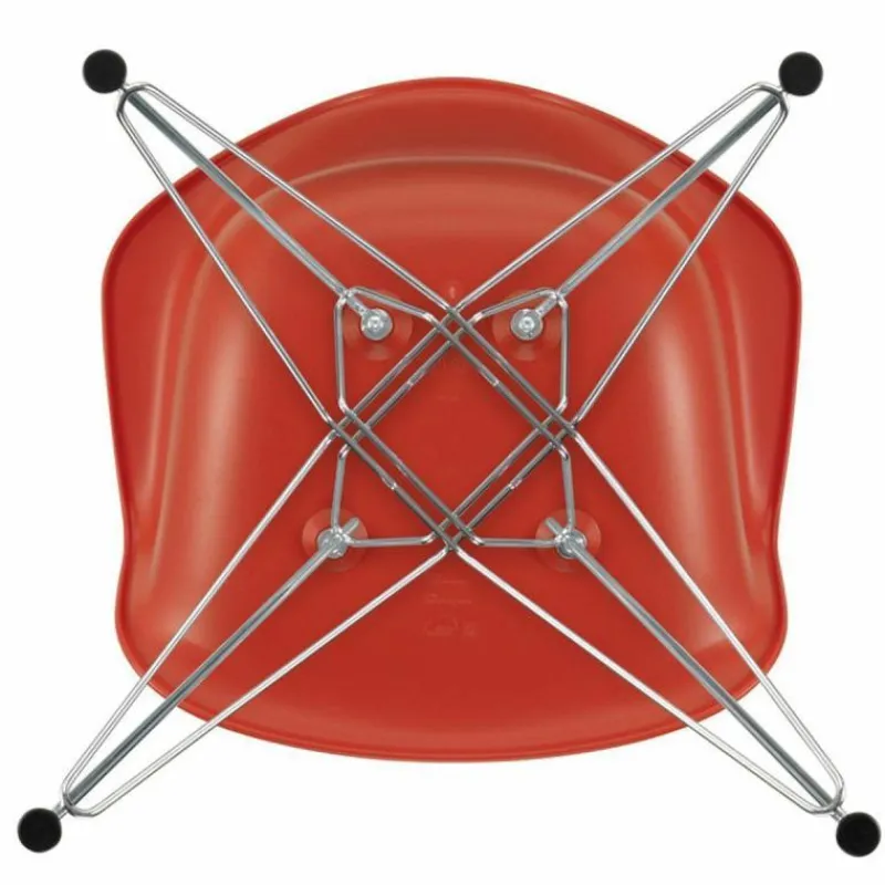 New Eames Plastic Chair DAR Chroom Onderstel Eetkamerstoelen