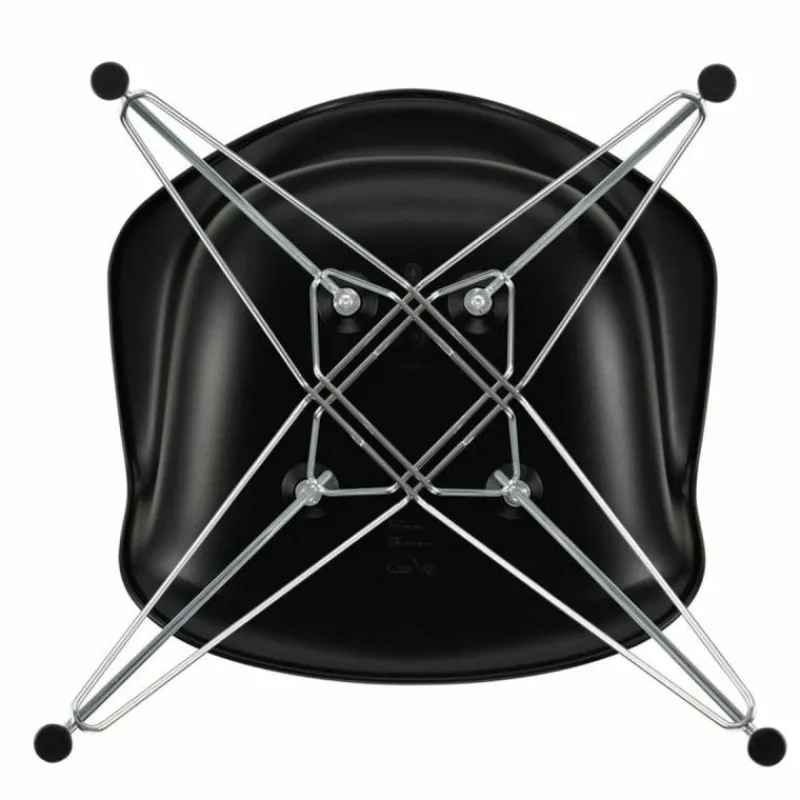 New Eames Plastic Chair DAR Chroom Onderstel Eetkamerstoelen