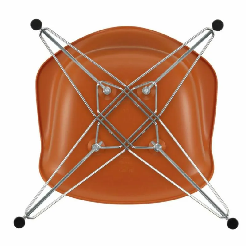 New Eames Plastic Chair DAR Chroom Onderstel Eetkamerstoelen