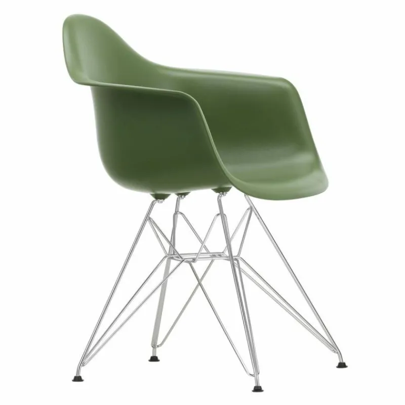 New Eames Plastic Chair DAR Chroom Onderstel Eetkamerstoelen