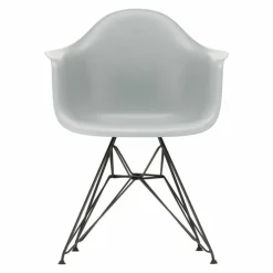 Outlet Eames Plastic Chair DAR Zwart Onderstel Tuinstoelen|Eetkamerstoelen