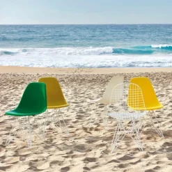 Hot Eames Plastic Chair DSR Wit Eetkamerstoelen