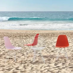 Hot Eames Plastic Chair DSR Wit Eetkamerstoelen