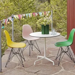 New Eames Plastic Chair DSR Zwart Tuinstoelen|Eetkamerstoelen