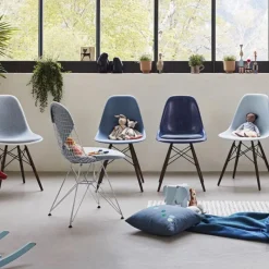 Sale Eames Plastic Chair DSW Stoel Esdoorn Gelig Eetkamerstoelen