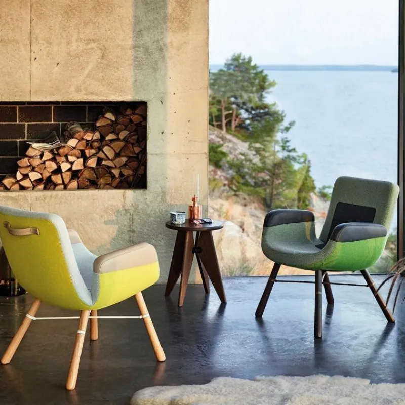 East River Chair Stoel Naturel Eiken Fauteuils
