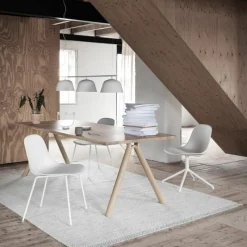 Online Fiber Side Stoel - Stalen Onderstel Eetkamerstoelen