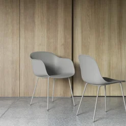 Online Fiber Side Stoel - Stalen Onderstel Eetkamerstoelen