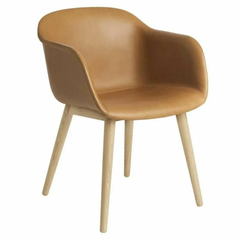 New Fiber Stoel UP - Houten Onderstel Eetkamerstoelen