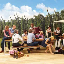 Hopper Picnic Picknicktafel - 360 cm. Tuinsets|Tuintafels