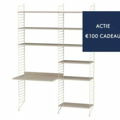 Outlet Kantoor Combinatie 2 Wandkasten|Wandtafels