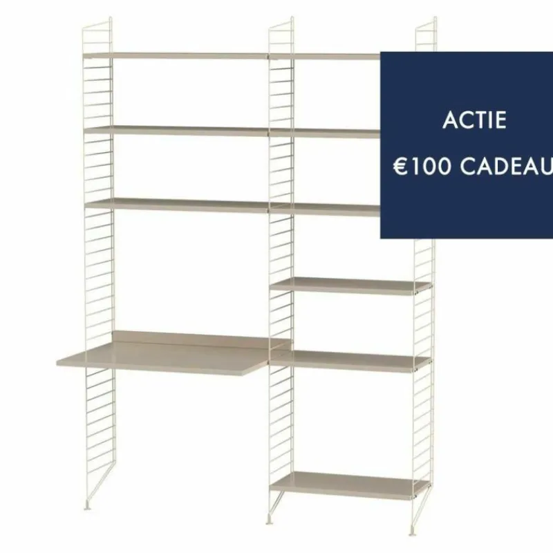 Outlet Kantoor Combinatie 2 Wandkasten|Wandtafels