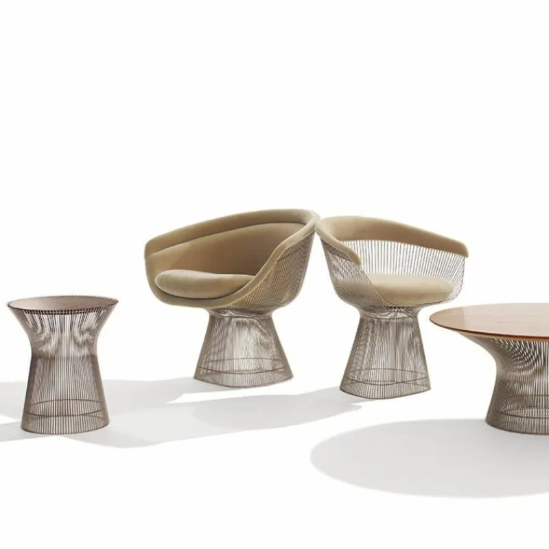 New Platner Armstoel Eetkamerstoelen