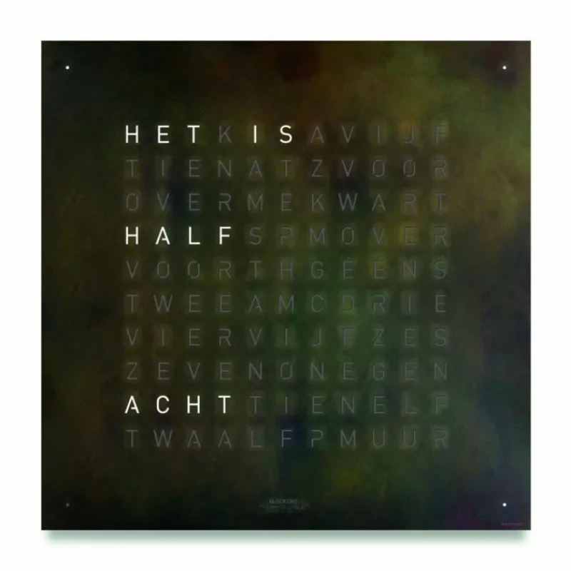 Discount QLOCKTWO Earth 45 Creator's Edition Klok Klokken