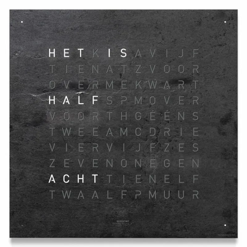 Discount QLOCKTWO Earth 45 Creator's Edition Klok Klokken