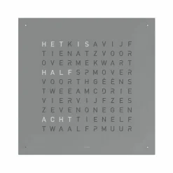 Hot QLOCKTWO Earth 45 Metal Klok Klokken