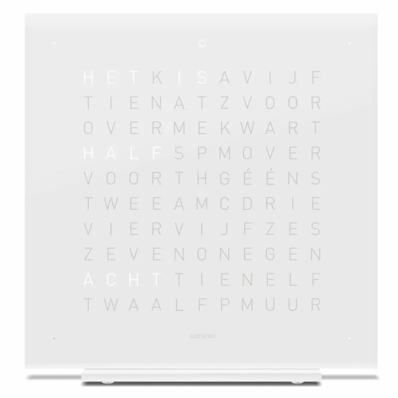 Online QLOCKTWO Earth 13,5 Pure Tafelklok Klokken