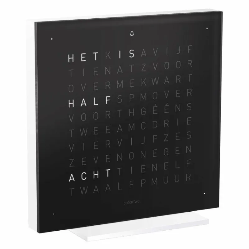 Online QLOCKTWO Earth 13,5 Pure Tafelklok Klokken