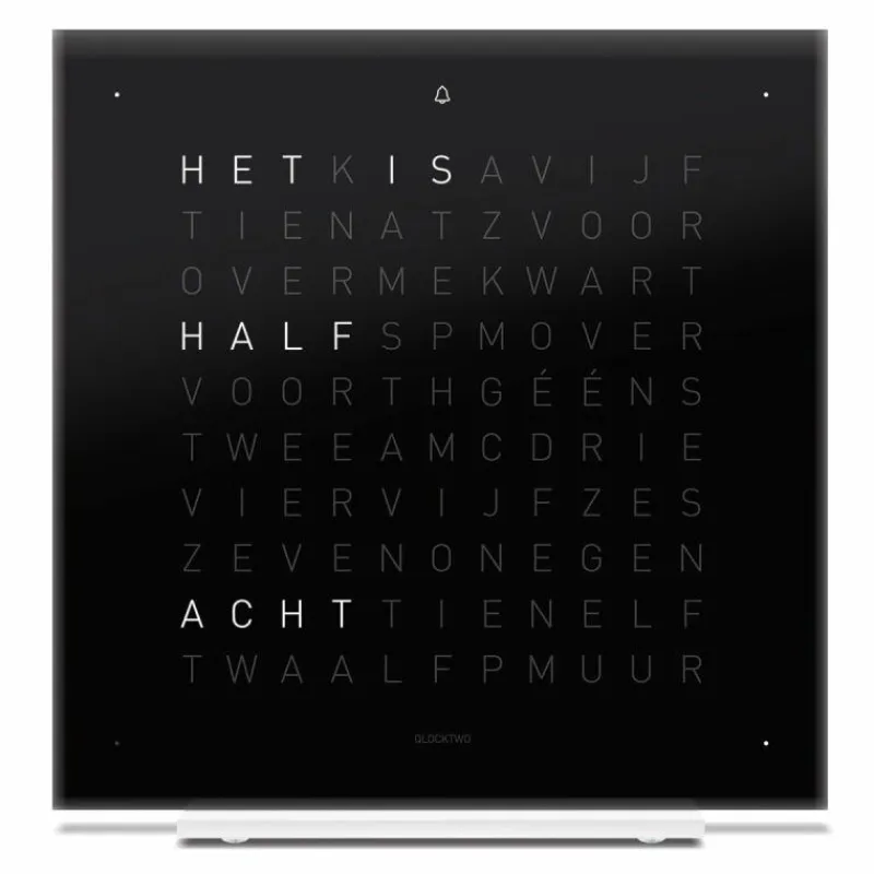 Online QLOCKTWO Earth 13,5 Pure Tafelklok Klokken