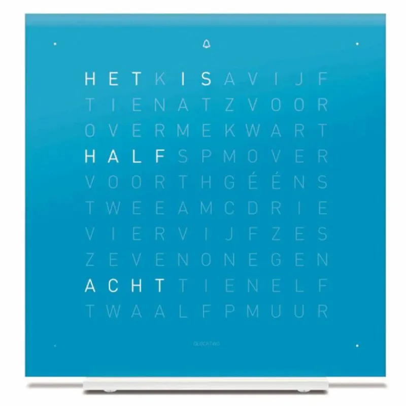 Online QLOCKTWO Earth 13,5 Pure Tafelklok Klokken