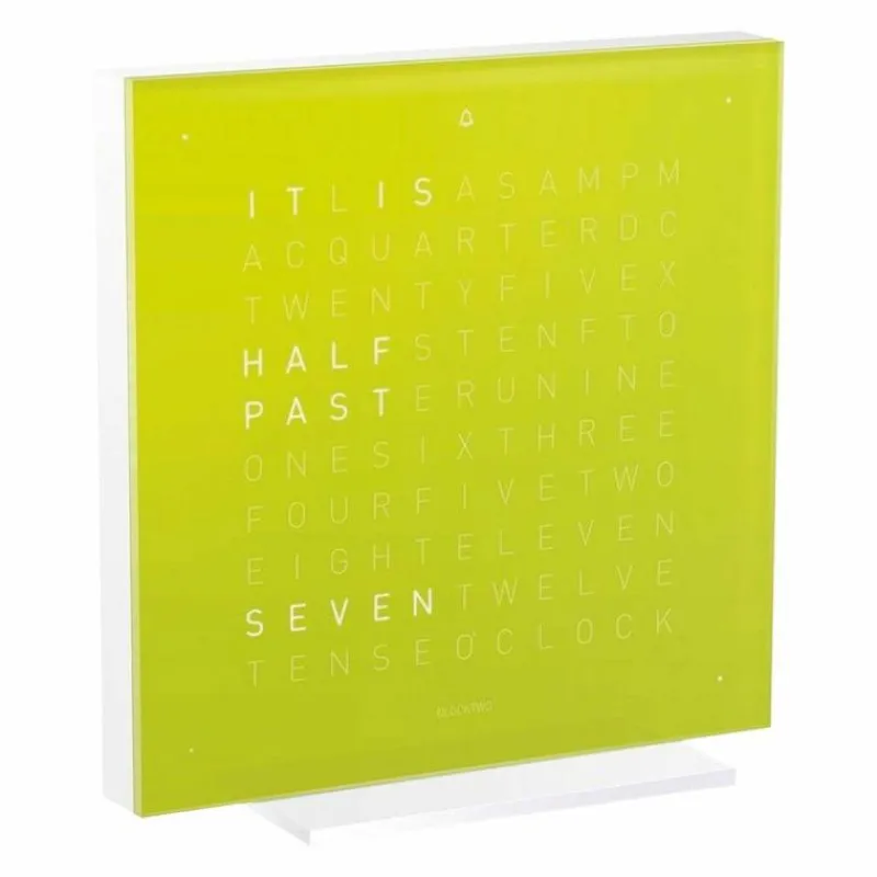 Online QLOCKTWO Earth 13,5 Pure Tafelklok Klokken