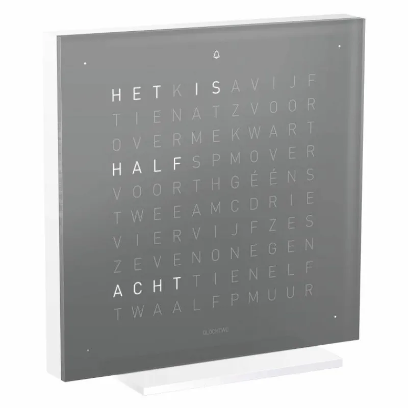 Online QLOCKTWO Earth 13,5 Pure Tafelklok Klokken