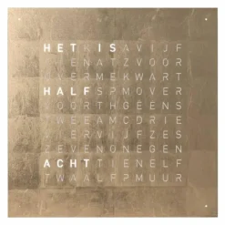 New QLOCKTWO Earth 90 Universe Edition Klok Klokken