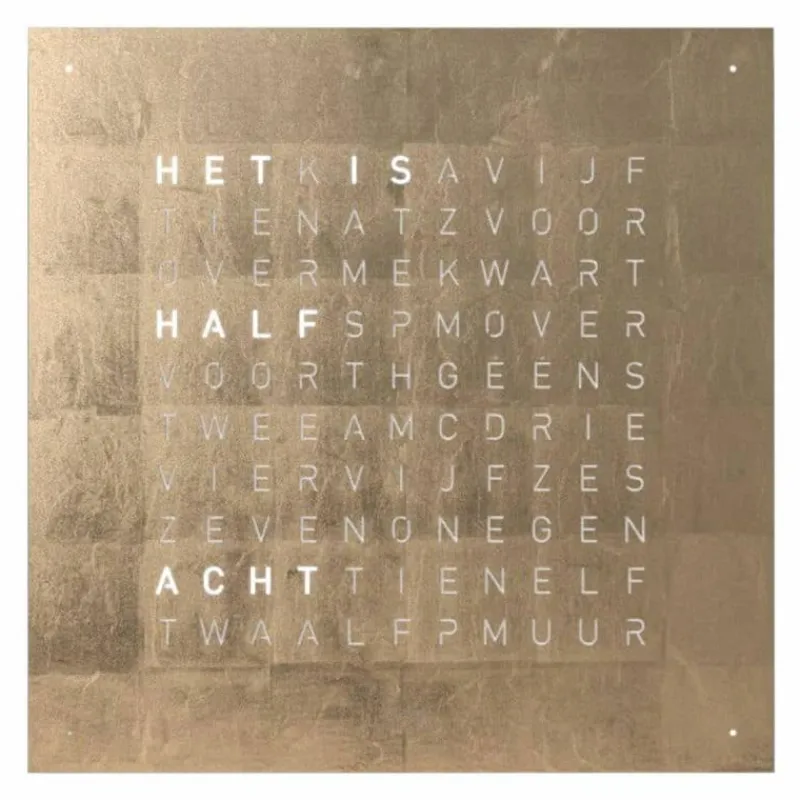 New QLOCKTWO Earth 90 Universe Edition Klok Klokken