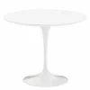 Outlet Saarinen Tulip Eettafel Met Wit Onderstel Eettafels