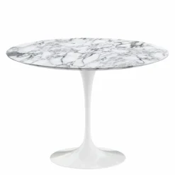 Outlet Saarinen Tulip Eettafel Met Wit Onderstel Eettafels