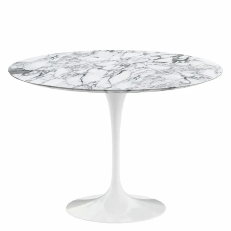 Outlet Saarinen Tulip Eettafel Met Wit Onderstel Eettafels