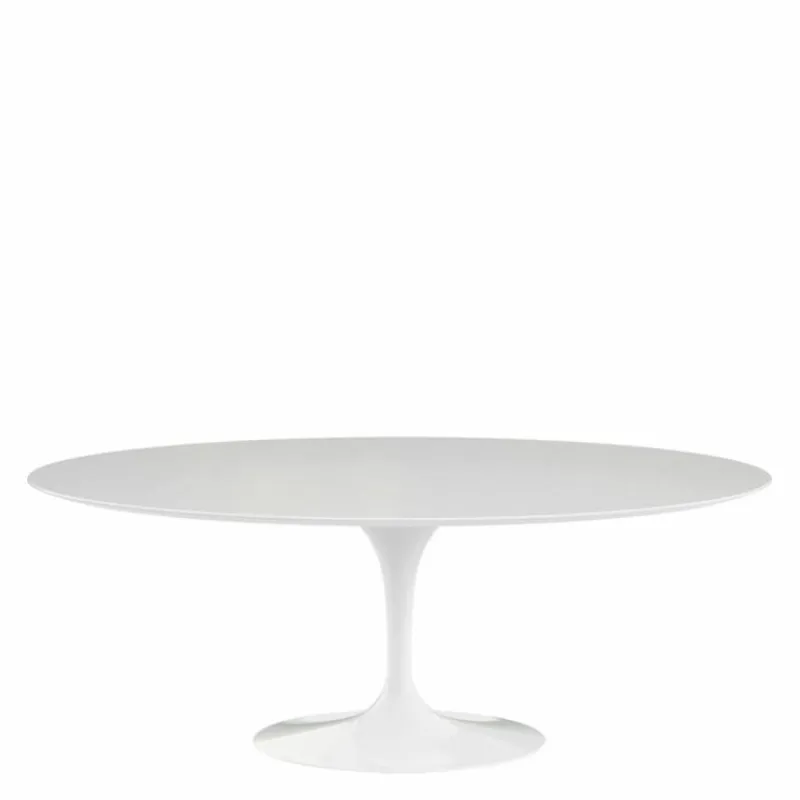 Outlet Saarinen Tulip Eettafel Met Wit Onderstel Eettafels