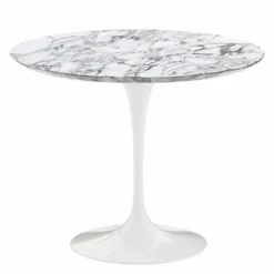 Outlet Saarinen Tulip Eettafel Met Wit Onderstel Eettafels