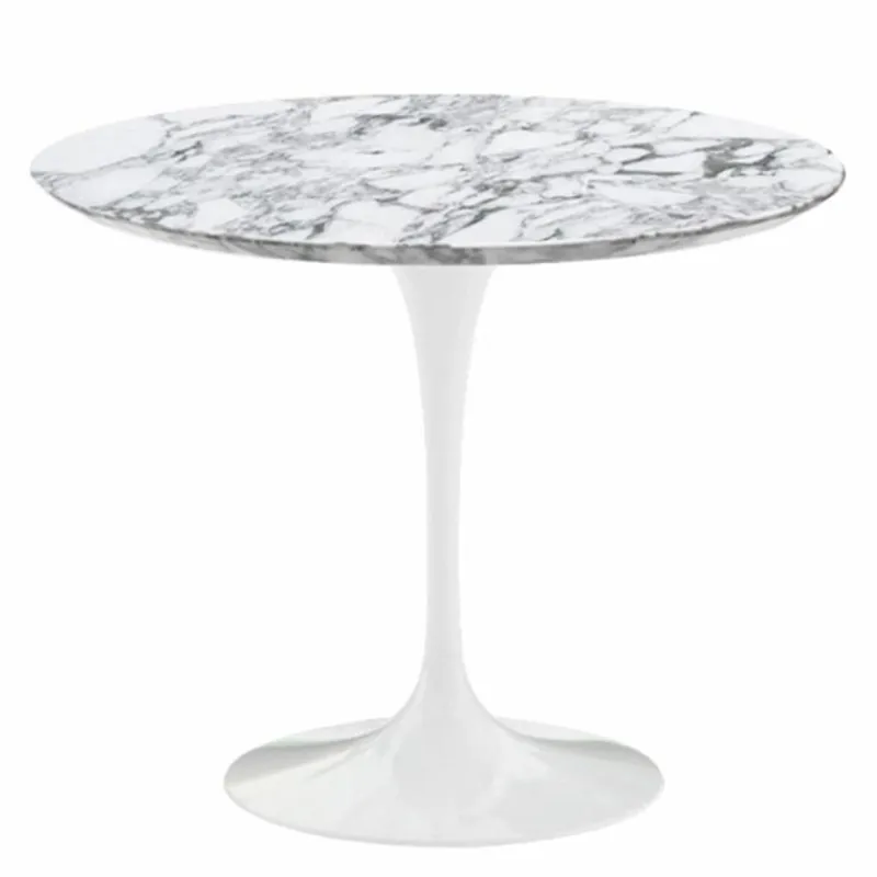 Outlet Saarinen Tulip Eettafel Met Wit Onderstel Eettafels