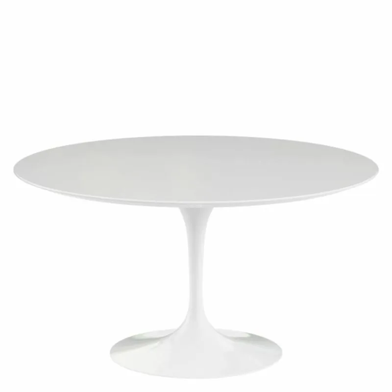Outlet Saarinen Tulip Eettafel Met Wit Onderstel Eettafels