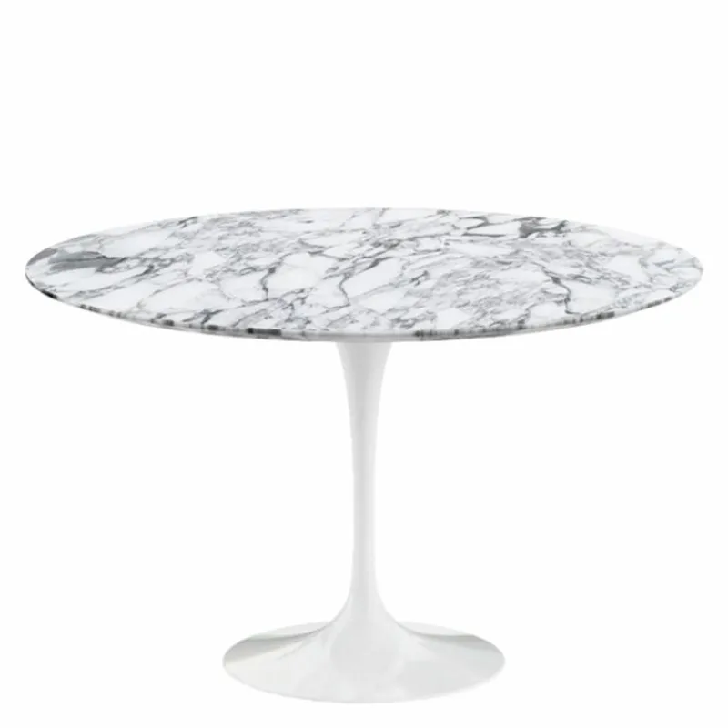Outlet Saarinen Tulip Eettafel Met Wit Onderstel Eettafels