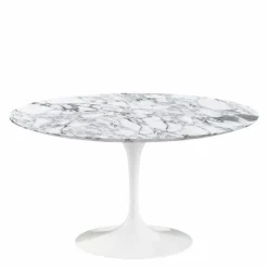 Outlet Saarinen Tulip Eettafel Met Wit Onderstel Eettafels